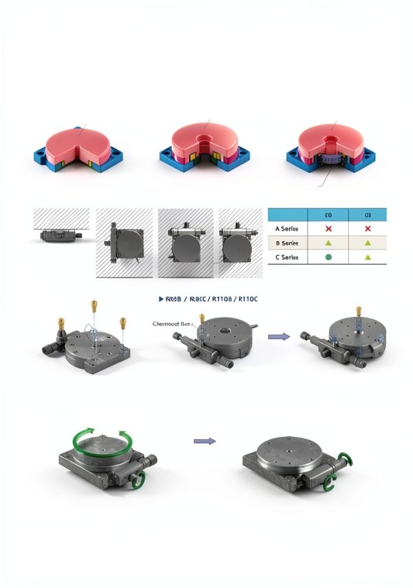 Manual Rotary Stage MPositioning R60A-R Rotating Table 60mm 3kg Load-4