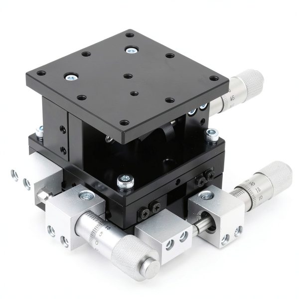 Garosa LD60-LM XYZ 3-Axes Linear Stage 60x60mm Manual Sliding Table-0