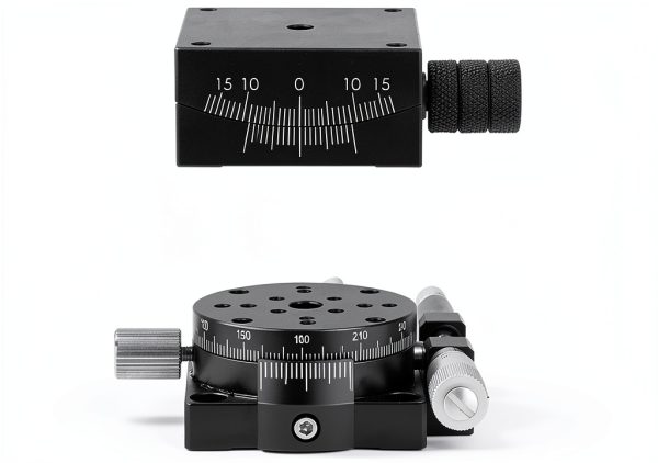 Manual Linear Stage Vituord 60x60mm Goniometer with ±20° Tilt Scale-3