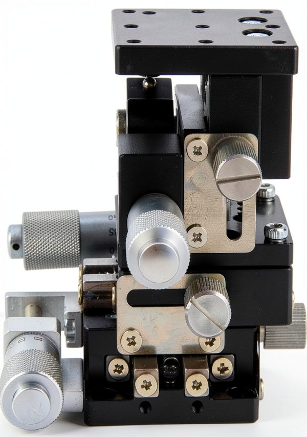 Linear Stage Trimming Platform, XYZ Linear Stage, Manual Displacement XYZ 40x40mm Sliding Table for Optical Instruments-3