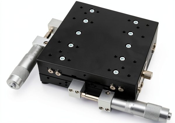XY Axis Linear Stage LY125-LM QAVODB 125x125mm Aluminum Table-0