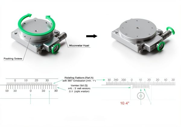 Manual Rotary Stage MPositioning R60A-R Rotating Table 60mm 3kg Load-5