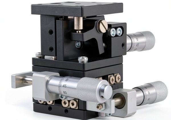 Linear Stage Trimming Platform, XYZ Linear Stage, Manual Displacement XYZ 40x40mm Sliding Table for Optical Instruments-0