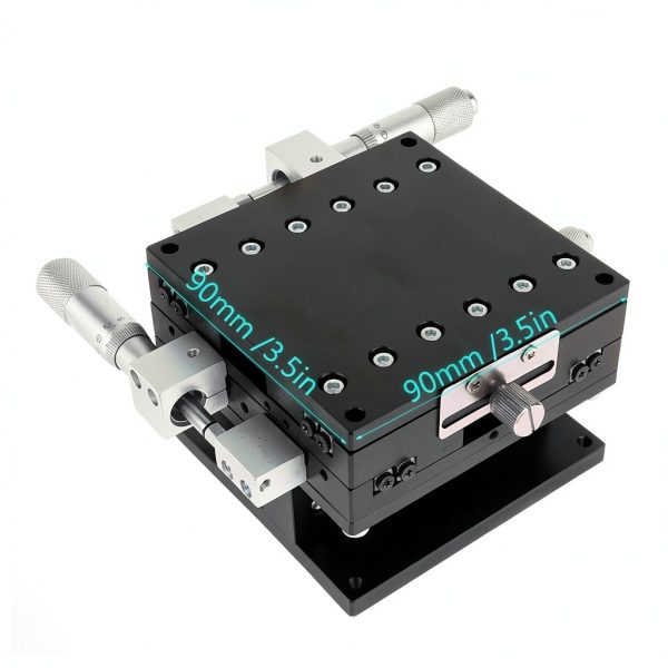 EVTSCAN XYZ 3 Axis Linear Stage 90x90mm Micrometer Anodized Aluminum-1