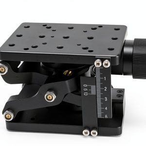 Z‑Axes Linear Translation Stage, Manual Fine‑Tuning Linear Stage, Platform Sliding Table Large Stroke Load 20kgf,Table Size 120 x 80mm / 4.7 x 3.1in-0