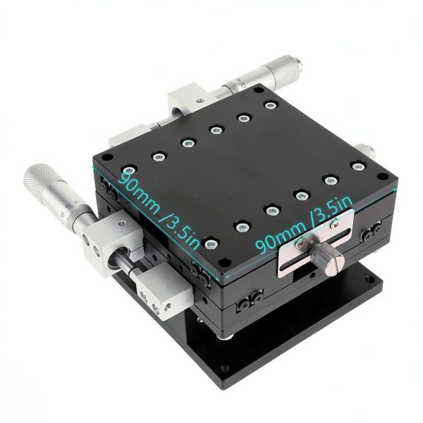 XYZ 3 Axis Manual Linear Stage 90x90mm BORDSTRACT Aluminum Roller-7