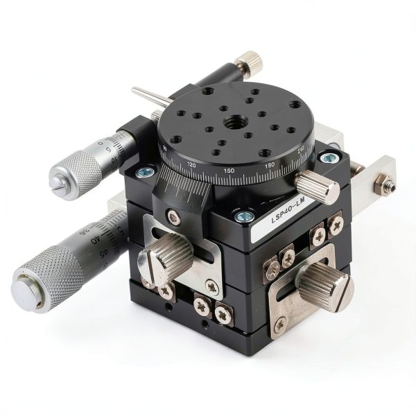 XYR 3 Axis Manual Linear Stage Vikye 40x40mm LSP40-LM Roller Table-6