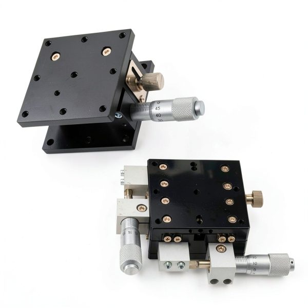 kimllier 60x60mm XYZ Linear Stage 3 Axis Manual Sliding Table Trimming Bearing Platform-4