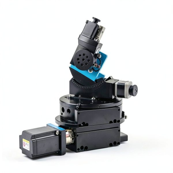 Electric Rotating Platform 2.4" 60mm Bearing Scale Optical Rotation Worm Gear Reducer Ratio 90:1 Motorized Rotary Machine Stage 360° Precision Fine Tuning Table for Laser 3D Scanning-5