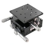 XYZ 3 Axis Manual Linear Stage 90x90mm BORDSTRACT Aluminum Roller-0