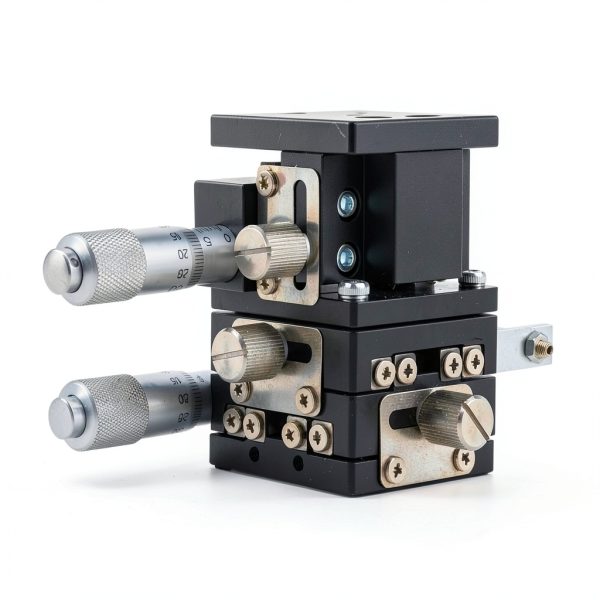 Oumefar 3 Axis Linear Stage 40x40mm Roller Bearing Black Aluminum-1