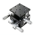 XYZ Axis Manual Precision Linear Stage 40x40mm Trimming Bearing Tuning Platform Sliding Table-0