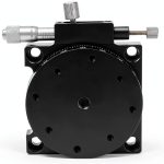 Manual Displacement Platform Hyuduo R‑Axis Rotating Stage 60mm Table-0