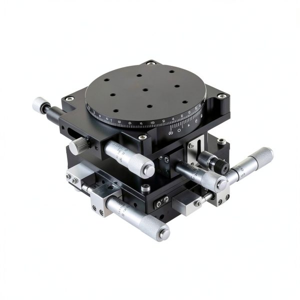 XYZR 4 Axis Linear Positioning Stage 90mm x 90mm Bearing Platform-2