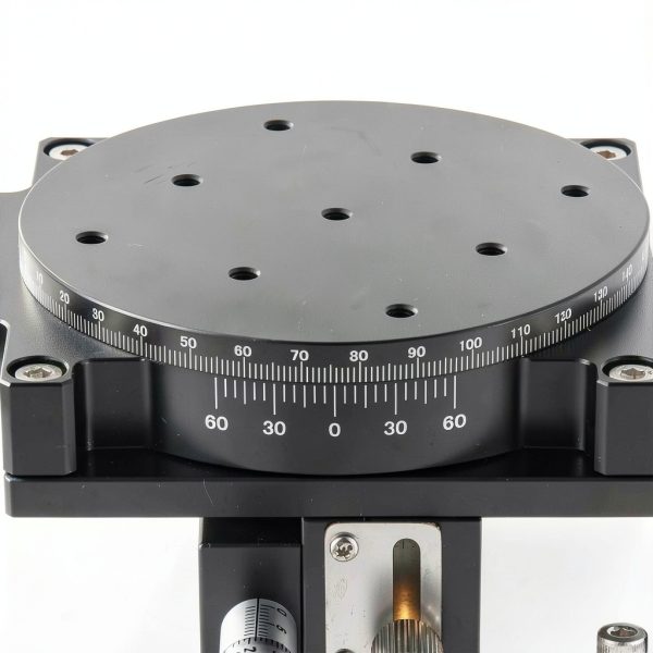 XYZR 4 Axis Linear Positioning Stage 90mm x 90mm Bearing Platform-7