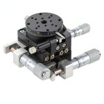 XYR 3 Axis Manual Linear Stage Vikye 40x40mm LSP40-LM Roller Table-0