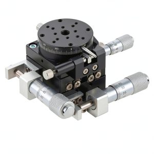 XYR 3 Axis Manual Linear Stage Vikye 40x40mm LSP40-LM Roller Table-0