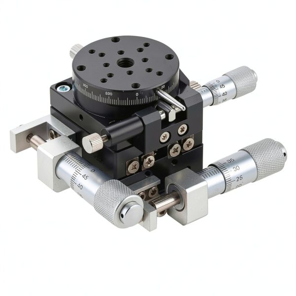 XYR 3 Axis Manual Linear Stage Vikye 40x40mm LSP40-LM Roller Table-0