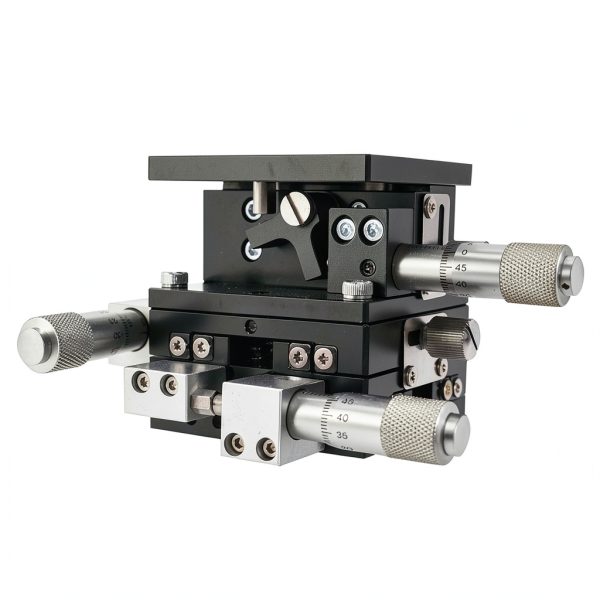 kimllier 60x60mm XYZ Linear Stage 3 Axis Manual Sliding Table Trimming Bearing Platform-0
